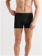 Organic Basics - Six-Pack Stretch Organic Cotton-Jersey Boxer Shorts - Black