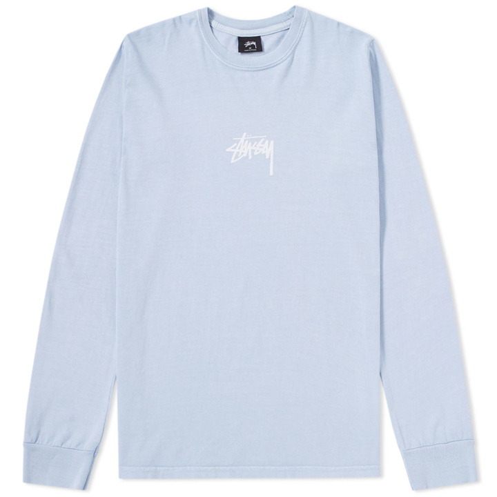 Photo: Stussy Long Sleeve Pigment Dyed Stock Tee
