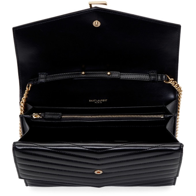 Saint Laurent Monogram Sulpice Wallet On Chain - Black Shoulder Bags,  Handbags - SNT271599