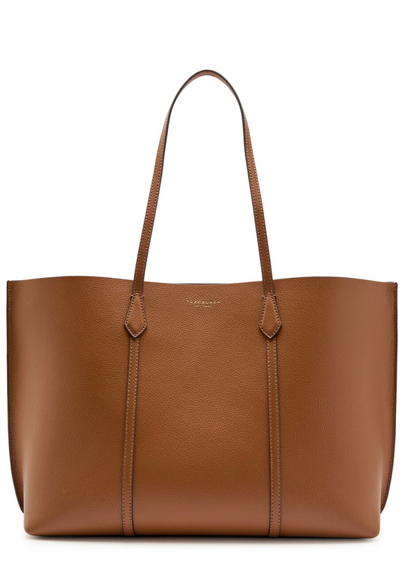 Photo: Tory Burch Perry Grained Leather Tote bag - Tan - One Size