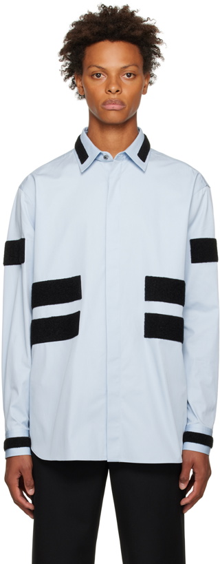 Photo: Balmain Blue Velcro Shirt