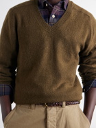 Drake's - Wool and Alpaca-Blend Sweater - Green