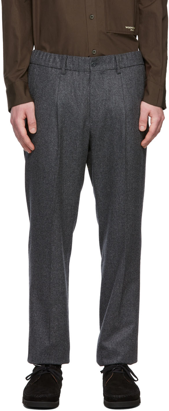 Ring Jacket Grey Wool Flannel Trousers