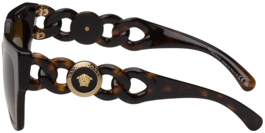 Versace Tortoiseshell Rectangular Sunglasses?️  Gold Medallion Medusa Italy made s-l400.jpg main image 4