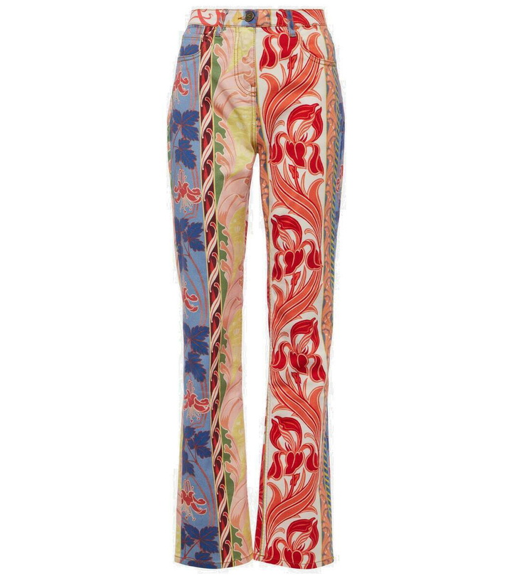 Photo: Etro Mid-rise paisley straight-leg jeans