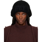 ISSEY MIYAKE Black November Silk Mohair Beanie