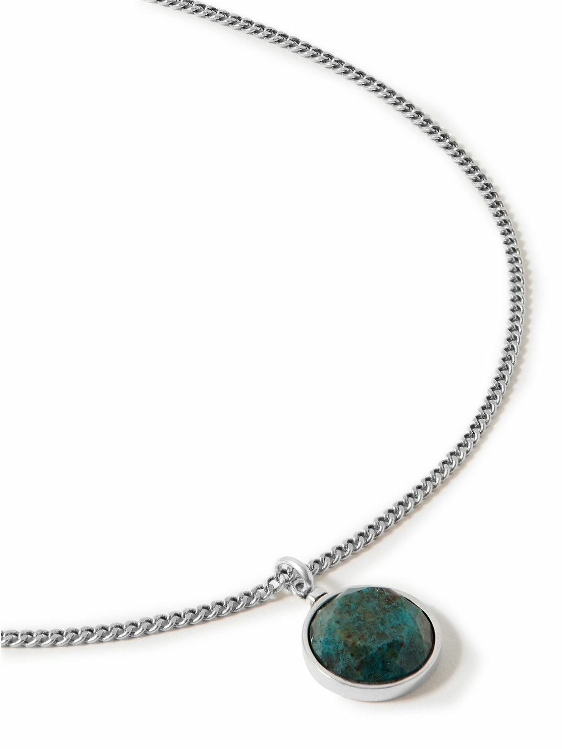 Photo: Marant - Alto Silver-Tone Turquoise Pendant Necklace