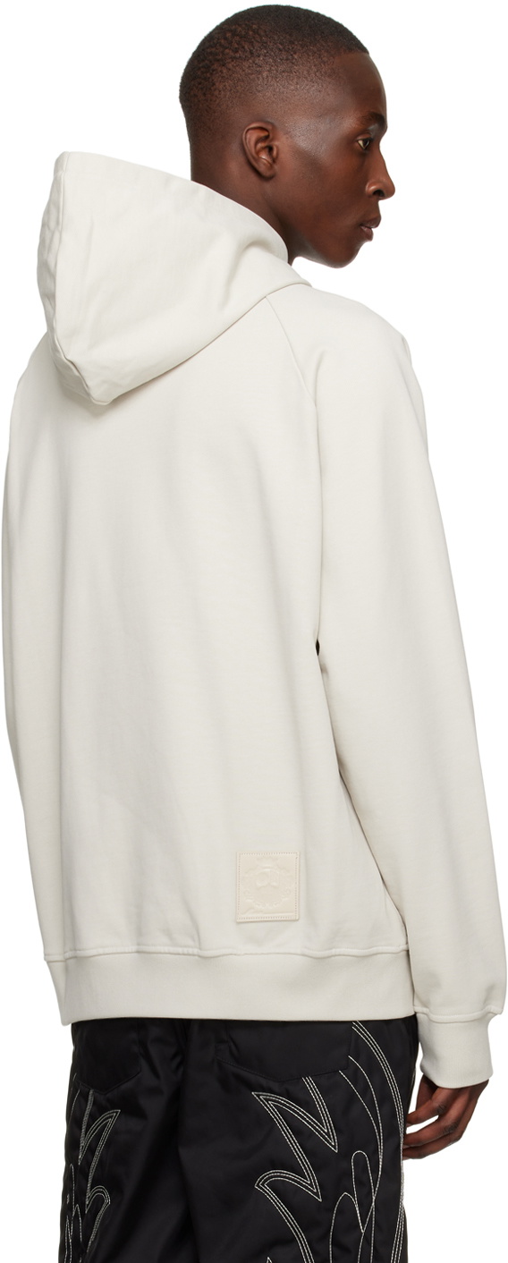 Bally Gray Printed Hoodie