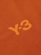 Y-3 - Logo-Print Cotton-Jersey Sweatshirt - Orange