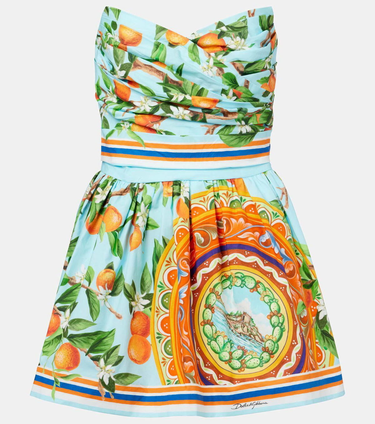 Dolce&Gabbana Printed cotton romper