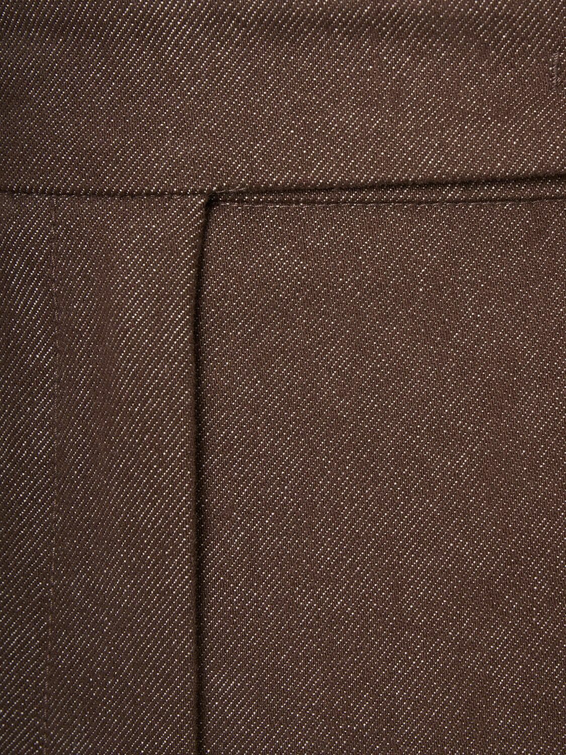 【関税＆送料込み】Max Mara Denim-Effect Cotton Trousers Cotton denim trousers | Max Mara