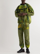 Norbit by Hiroshi Nozawa - Camouflage-Print Shell-Trimmed Mesh Hooded Jacket - Green