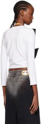 Pushbutton SSENSE Exclusive White Cardigan