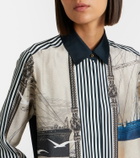 Max Mara Printed silk twill shirt dress