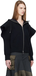 sacai Black Sponge Sweat Hoodie