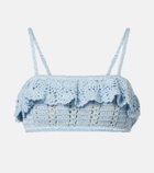 Anna Kosturova Crochet cotton bra top
