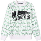 Billionaire Boys Club Men's Gator Camo Arch Logo Crew Sweat in White