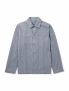 Frescobol Carioca - Belford Herringbone Cotton and Cashmere-Blend Jacket - Blue