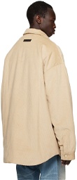 Essentials Beige Shirttail Jacket
