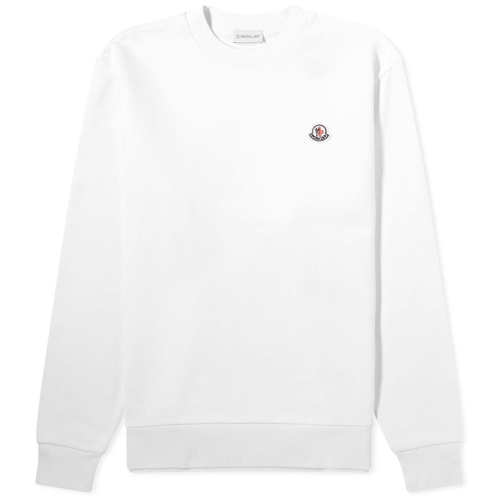 Photo: Moncler Men's Logo Sweatshirt in White