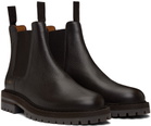 Common Projects Brown Leather Chelsea Boots
