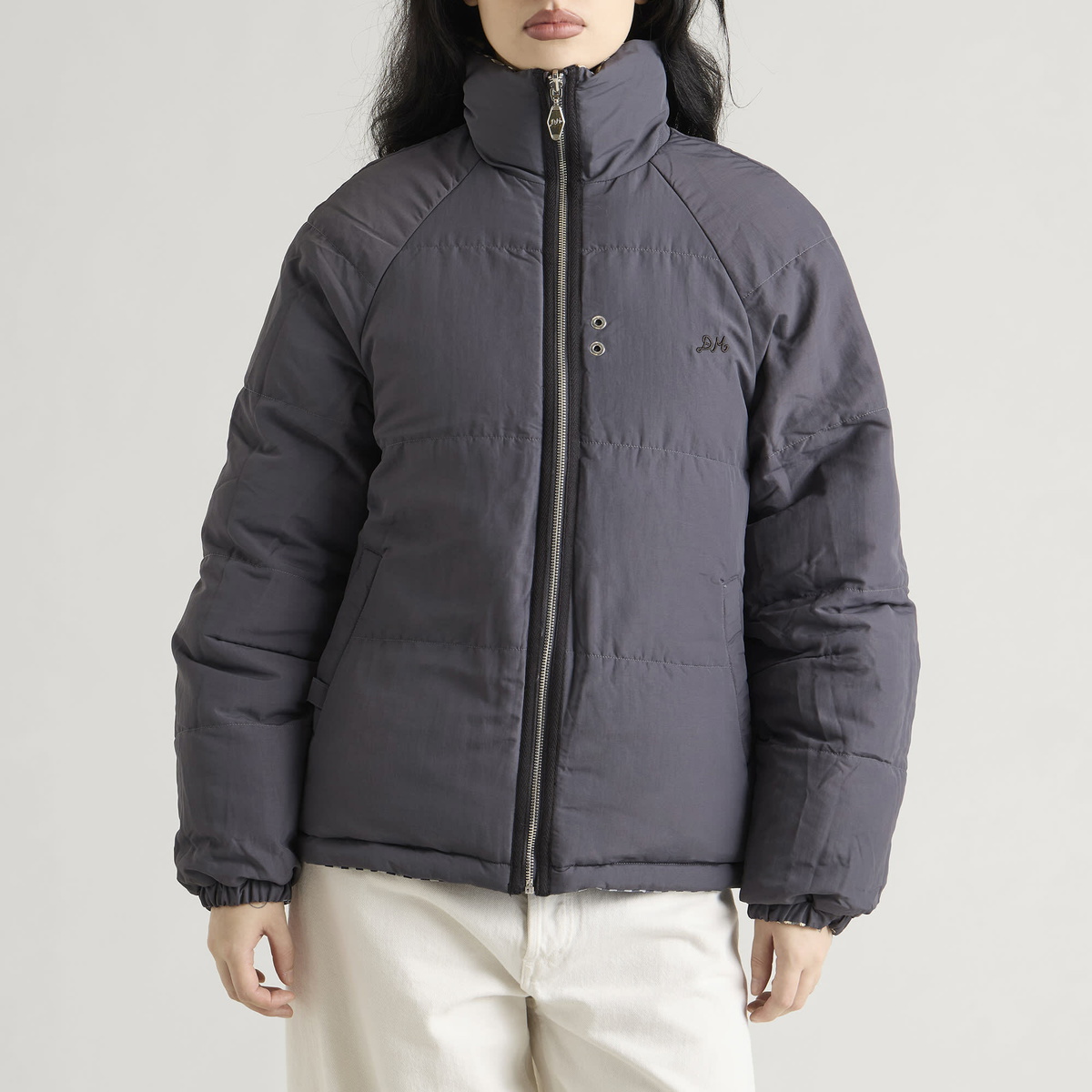 Damson Madder Women's Reversible Opal Puffer Jacket in Multi