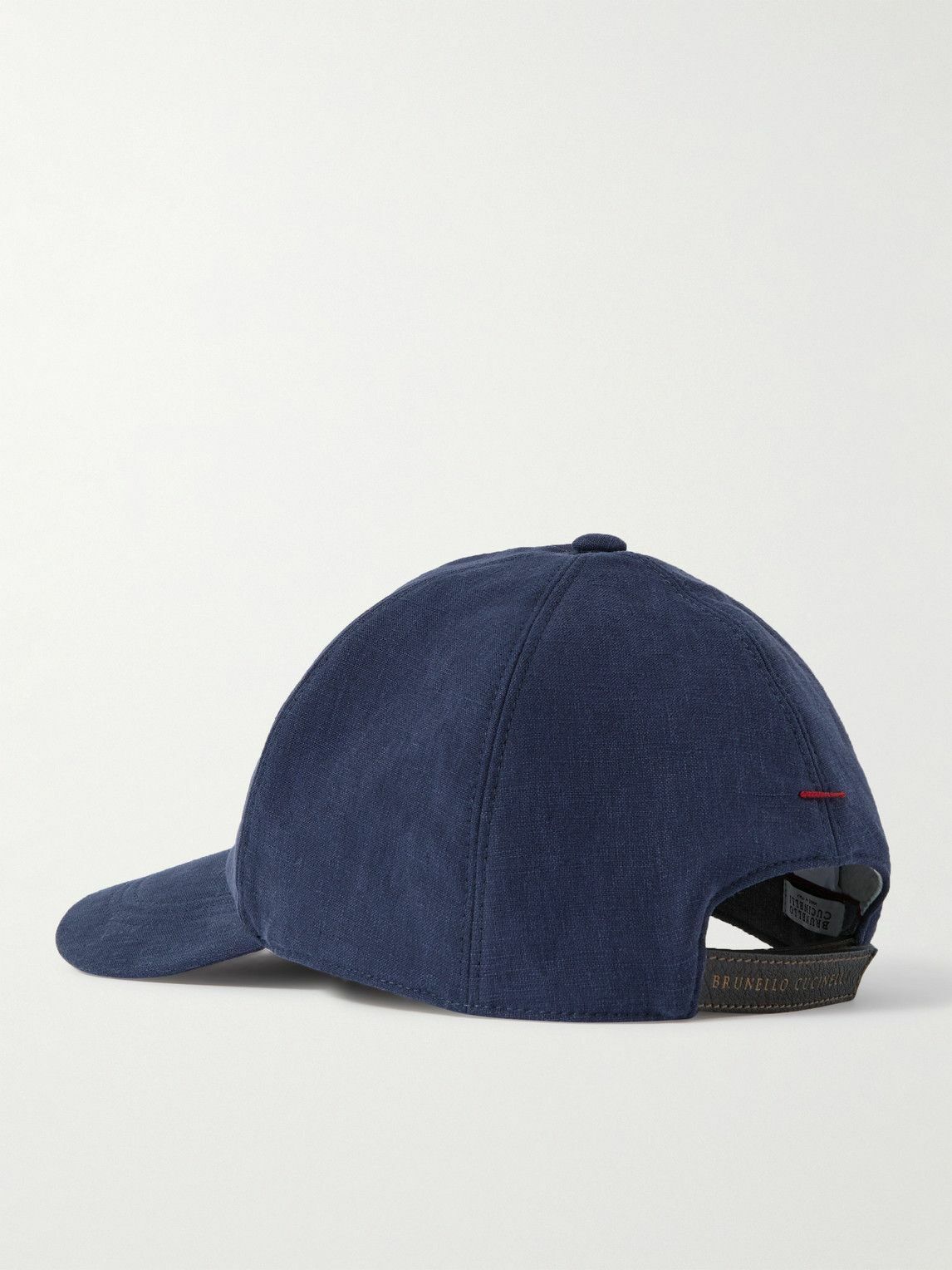 キャップ BRUNELLO CUCINELLI LINEN BLEND BASEBALL CAP Brunello Cucinelli - Dark Blue Linen Baseball Cap