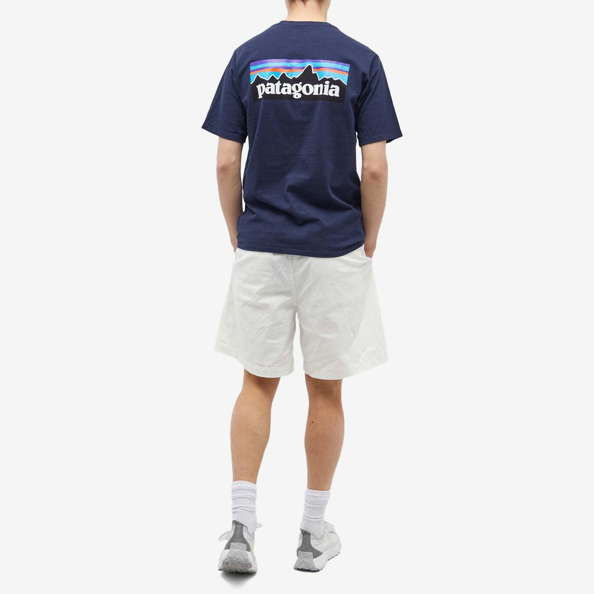 Patagonia P-6 Logo Responsibili-Tee in Classic Navy