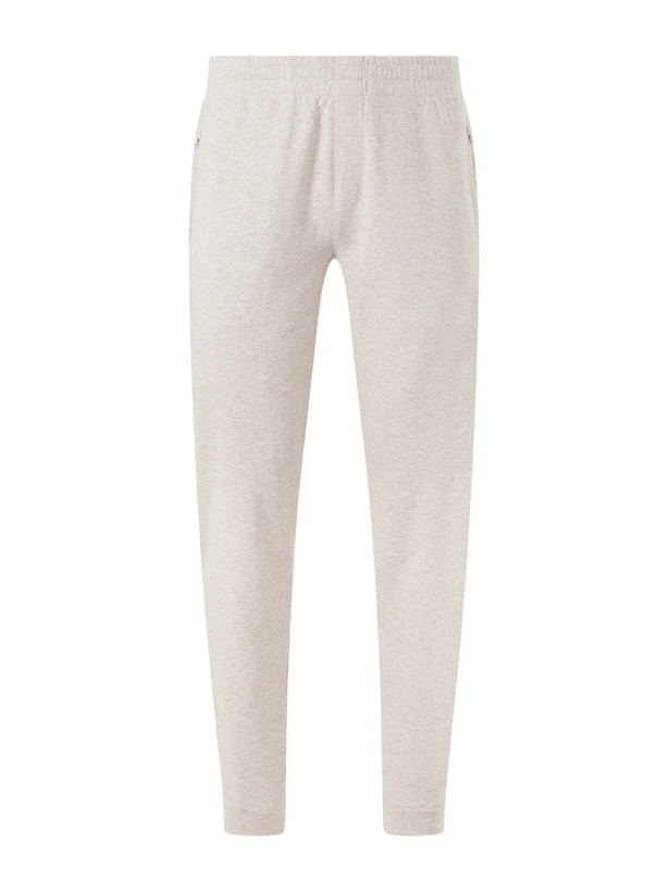 Photo: Orlebar Brown - Struma Tapered Cotton-Blend Jersey Sweatpants - Neutrals