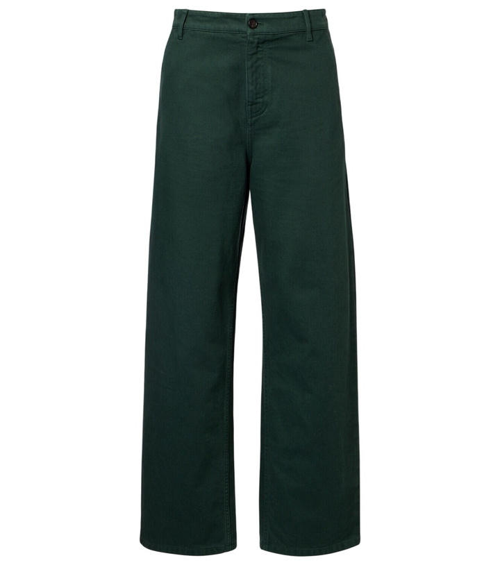 Photo: Miu Miu Cotton gabardine straight pants
