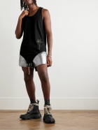Rick Owens - Champion Basketball Logo-Embroidered Organic Cotton-Jersey Bodysuit - Black