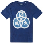 Blue Blue Japan 3 Ring Crest Bassen Print Tee