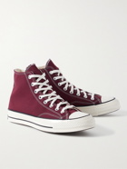 Converse - Chuck 70 Recycled Canvas High-Top Sneakers - Burgundy