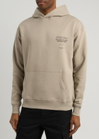 Club 1984 Soho Hooded Cotton Sweatshirt Brown