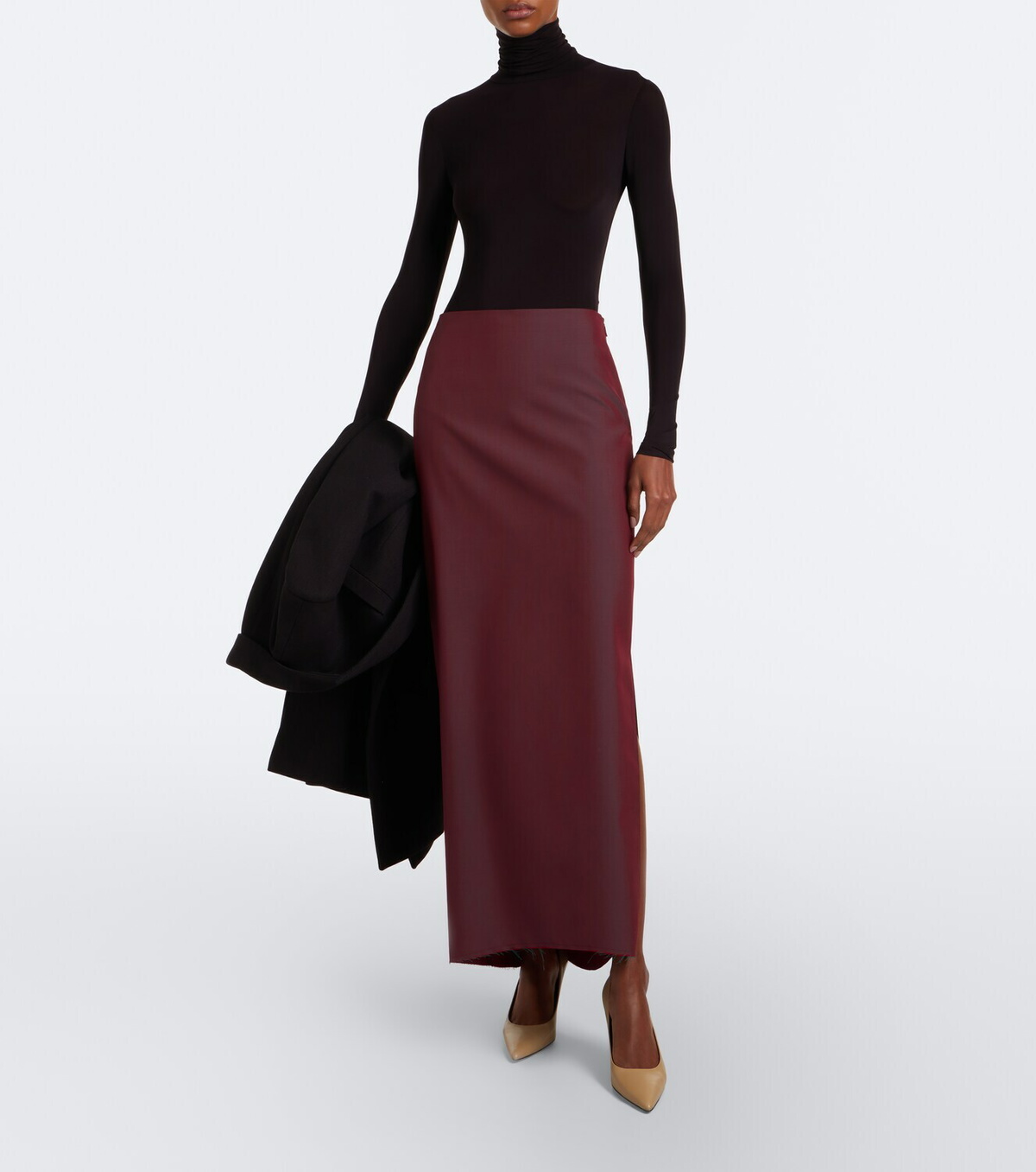 The Row Basile jersey turtleneck bodysuit
