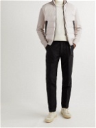 TOM FORD - Slim-Fit Panelled Ribbed Wool and Quilted Shell Down Jacket - Neutrals