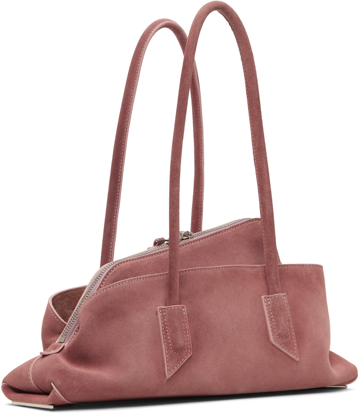 The Attico Pink 'La Passeggiata' Small Top Handle Bag