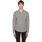 Phipps White and Black Quantum Checkerboard Officer Shirt