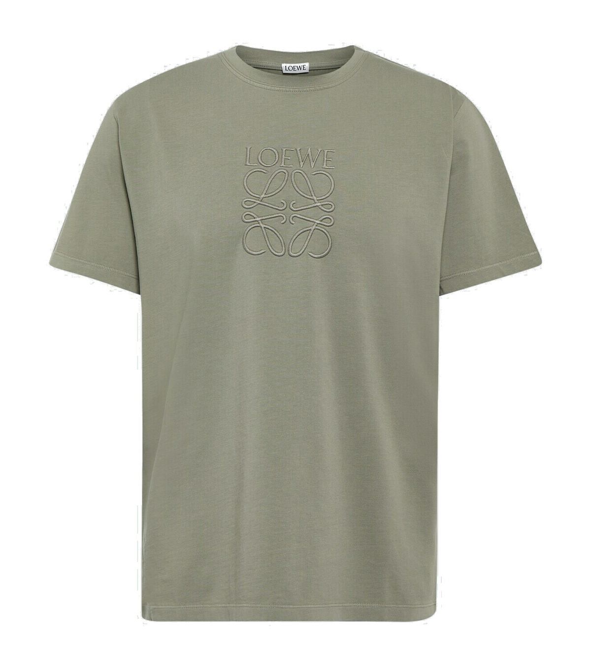 Loewe - Logo-Appliquéd Cotton And Silk-Blend Jersey T-shirt - Off-white  Loewe