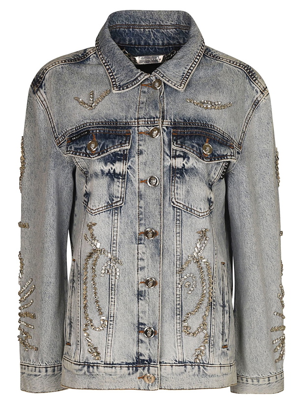 Photo: Philipp Plein Oversized Denim Duck Jacket