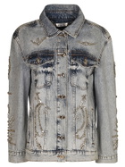 Philipp Plein Oversized Denim Duck Jacket