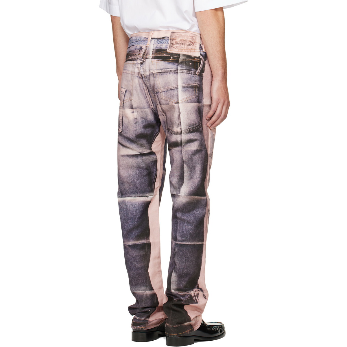 Acne Studios Pink Trompe-L'oeil 1996M Jeans