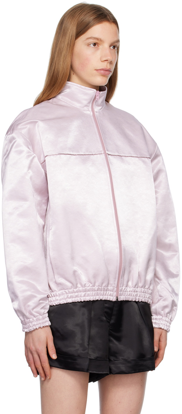 Acne Studios Pink Embroidered Bomber Jacket Acne Studios