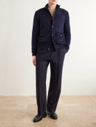 Ralph Lauren Purple label - Suede and Cashmere Jacket - Blue