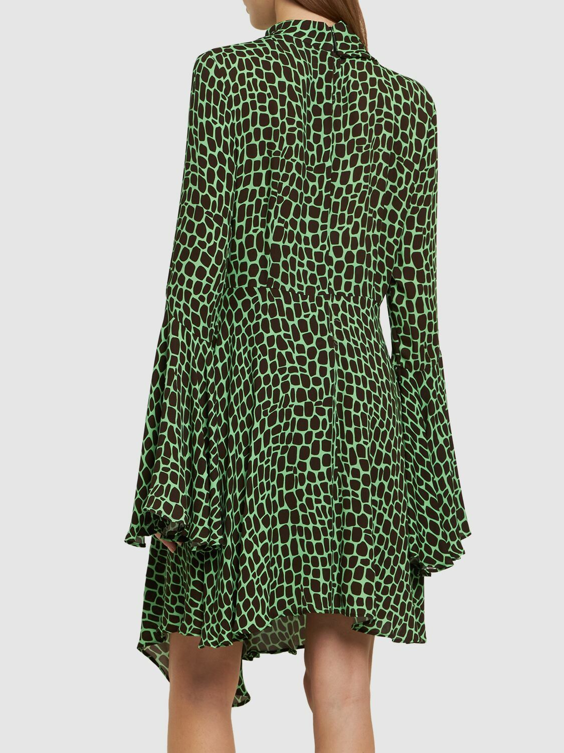 MSGM - Printed Viscose Mini Dress MSGM