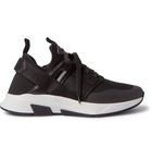 TOM FORD - Jago Neoprene, Mesh and Nylon Sneakers - Black