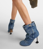 Loewe Toy Panta 90 denim ankle boots