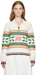 Casablanca Off-White Laurel Olympique Sweater