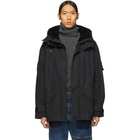 Yves Salomon Black Army Cotton Jacket