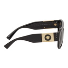 Versace Black Medusa Stud Aviator Sunglasses